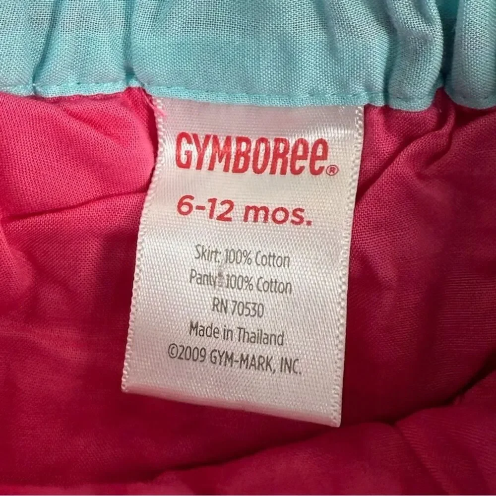 VINTAGE GYMBOREE Baby Ruffle Skirt Size 6-12 Months Spring Vacation Tiered Skirt
